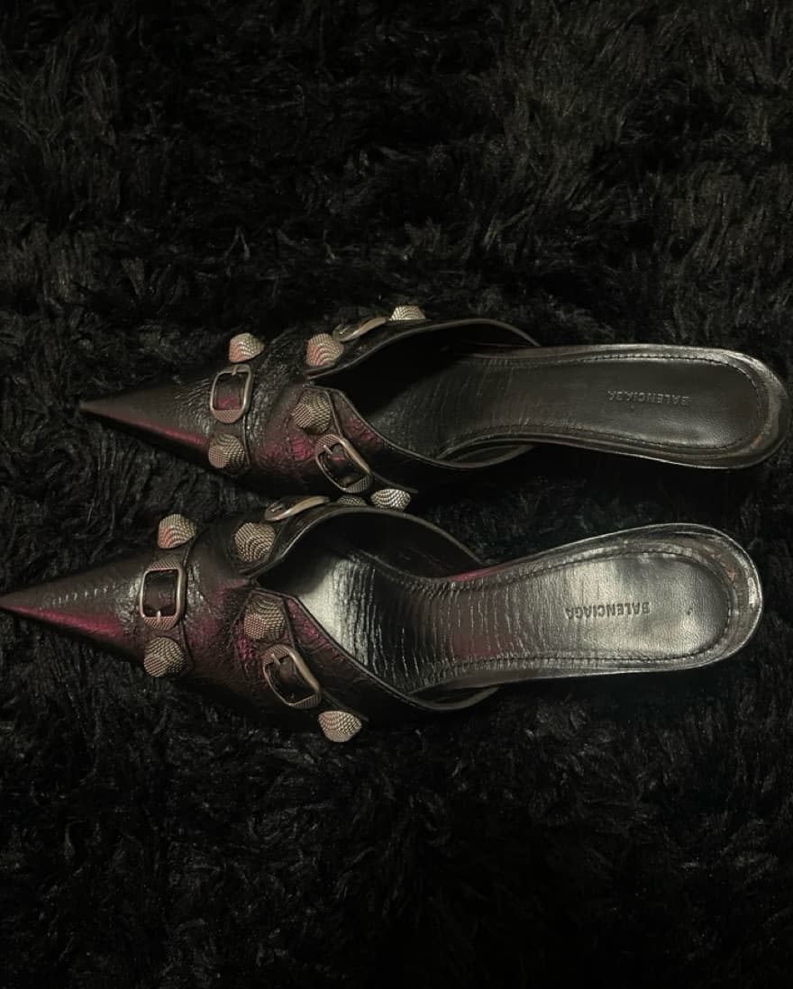  Balenciaga Cagole 80mm pointed mules - Image 5