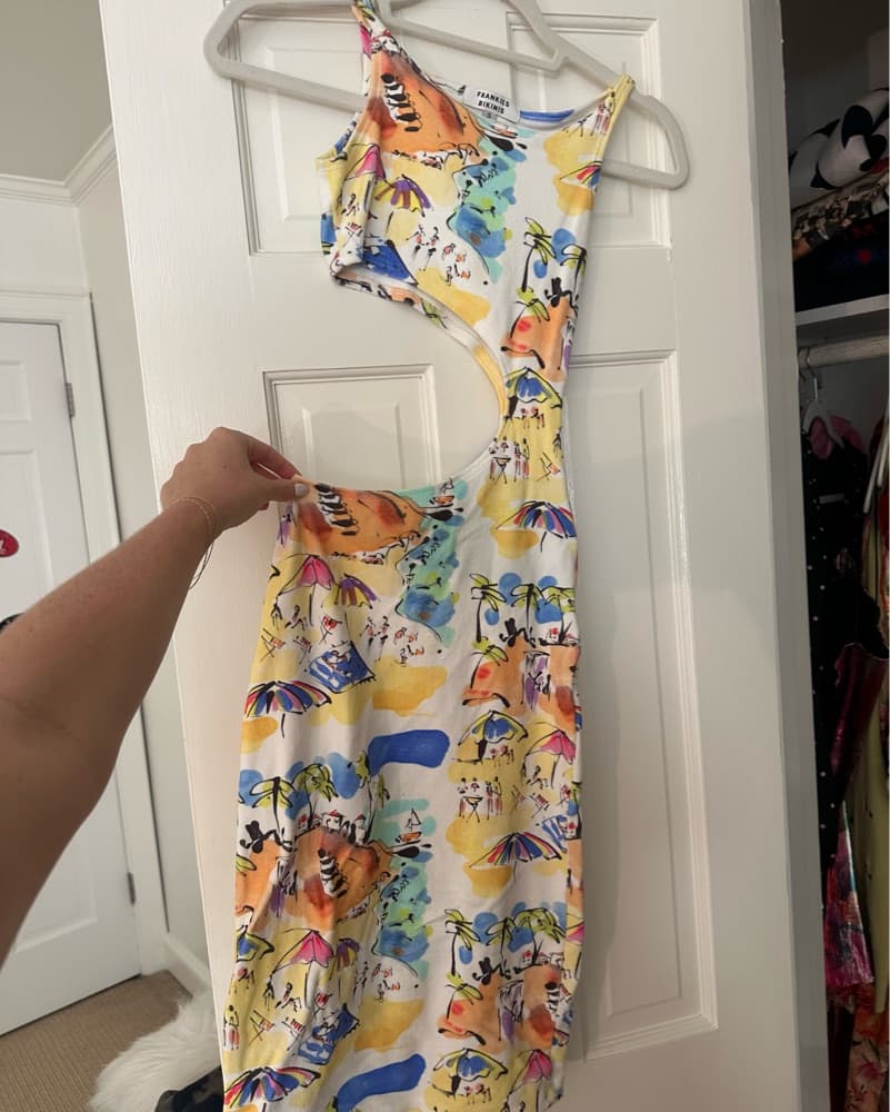 Terry Cloth Midi Dress - Image 3