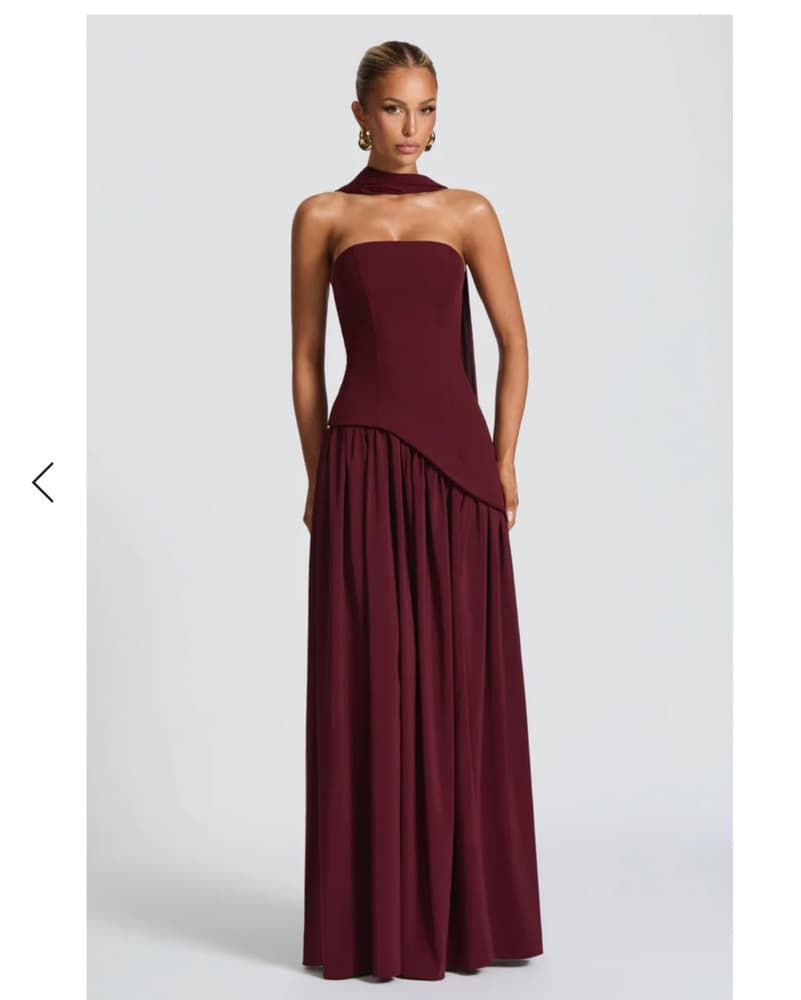 Maliyah Maxi Dress - Cherry Lacquer  - Image 5
