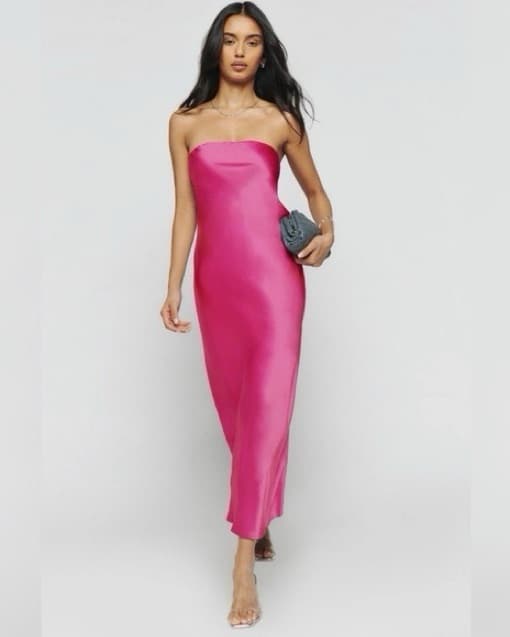 Reformation Joana Silk Dress - Image 1