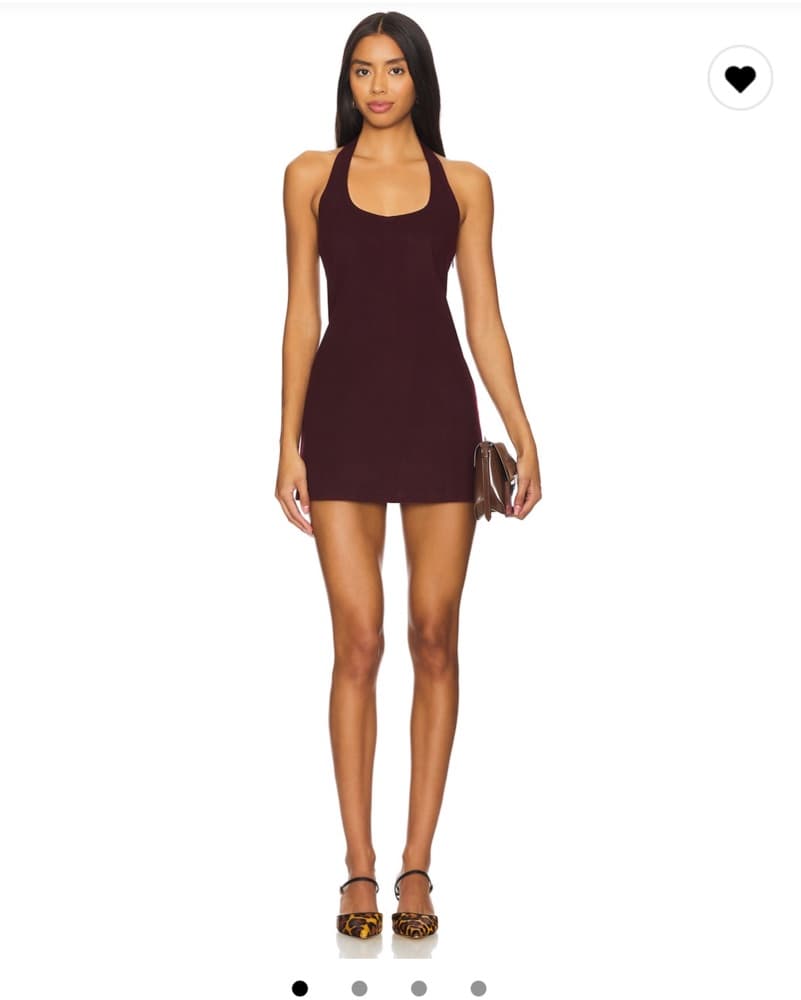 Siedres - Zhen Halter Dress Burgandy - Image 1