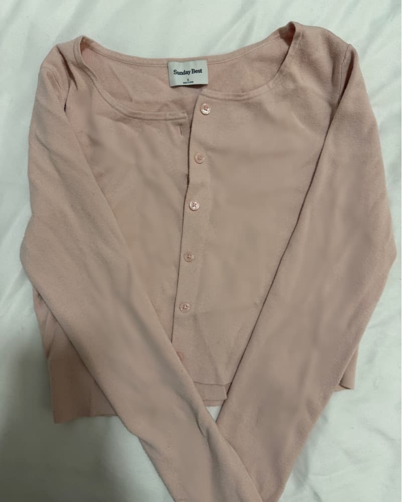 Baby Pink Aritzia Cardigan - Image 2