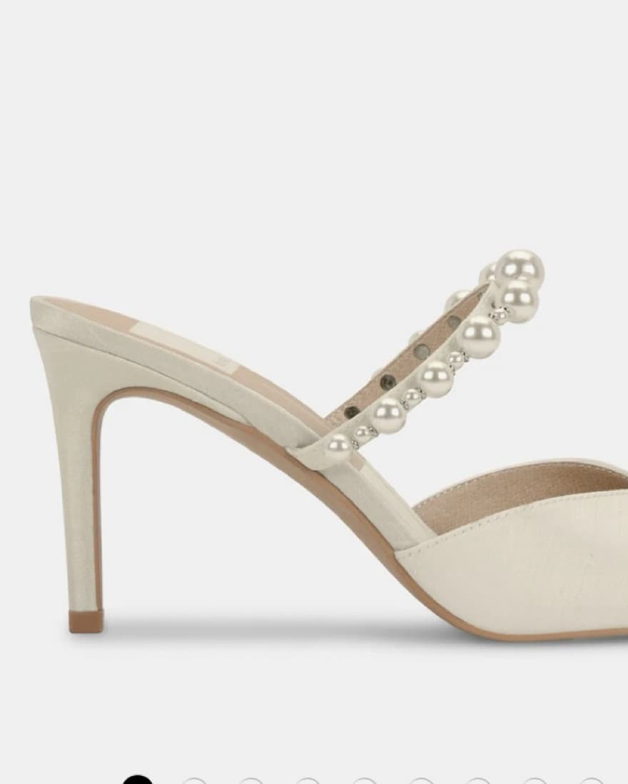 Kanika Pearl Heels Vanilla Silk - Image 3