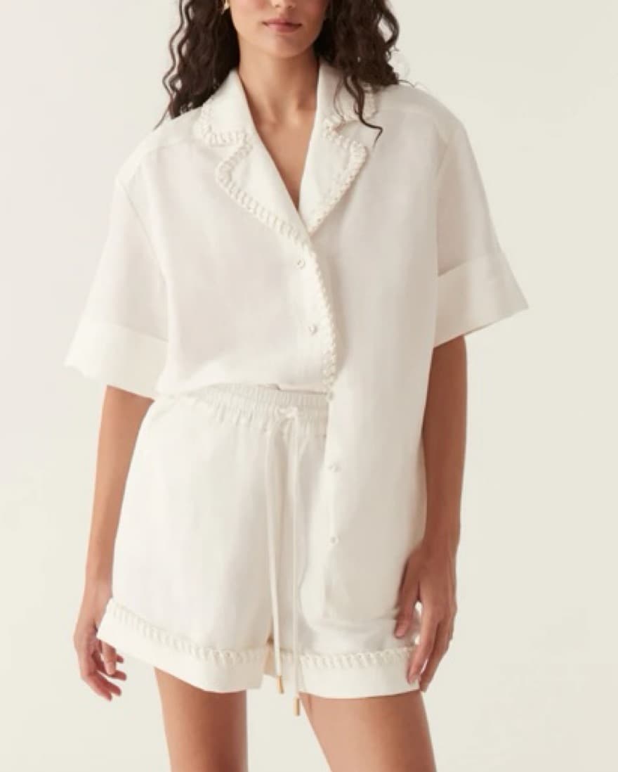 Aje Constance Linen Whipstitch  Set  - Image 1