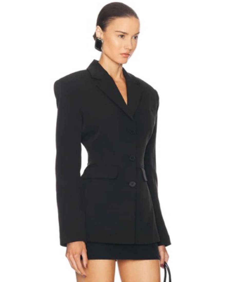 Helsa S Curve Black Blazer Size Small - Image 2