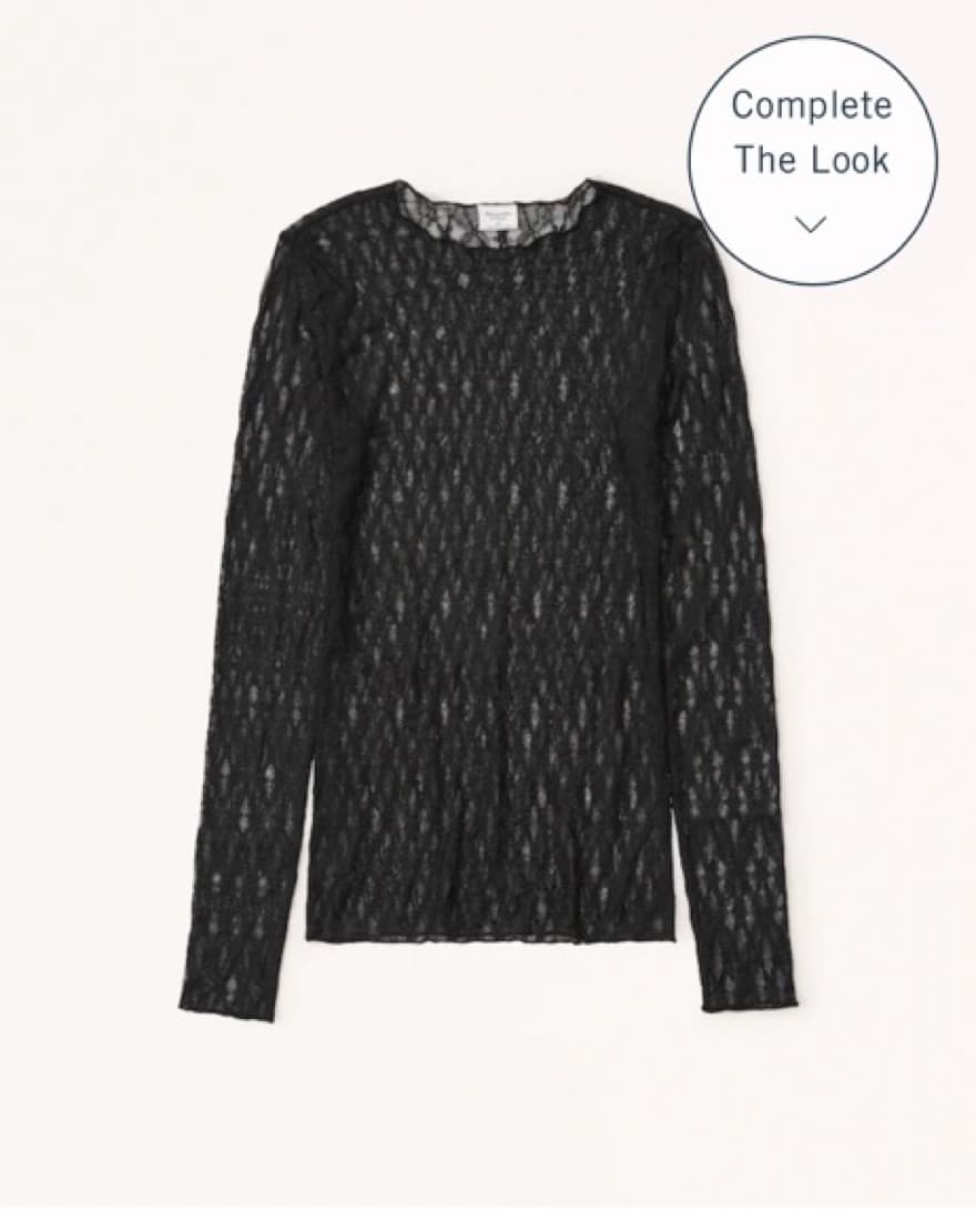 Lace Long Sleeve Top - Image 2