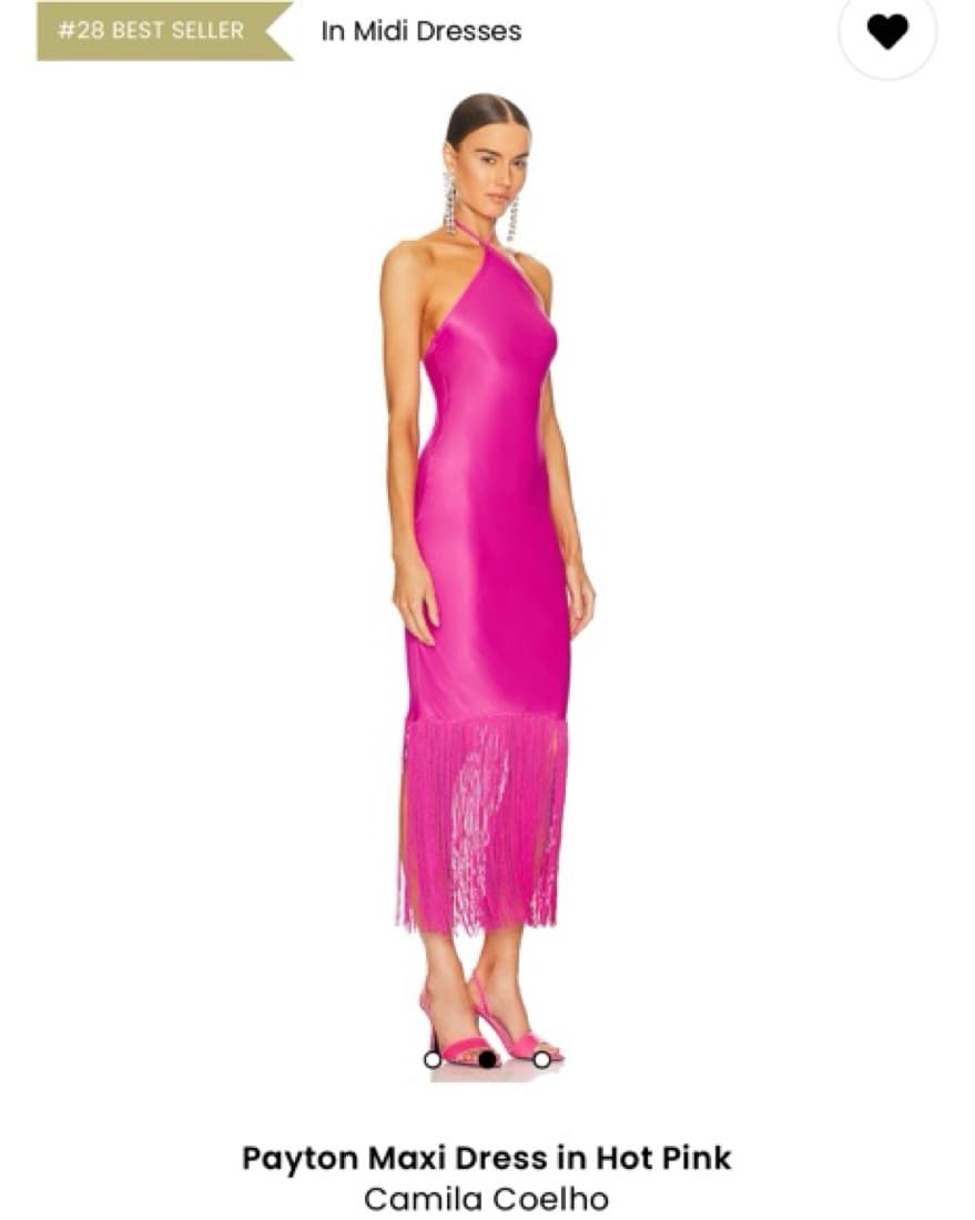 Revolve Camila Coelho Pink Midi Dress - Image 2