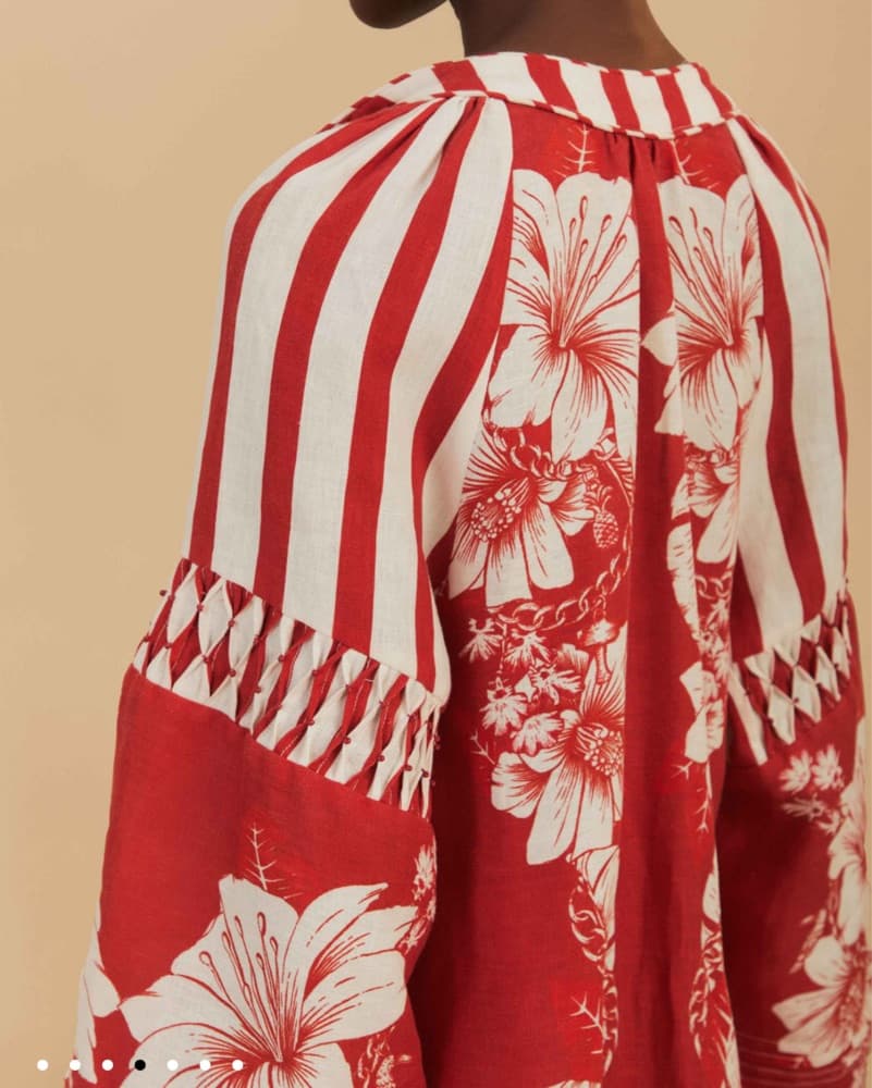 Farm Rio Floral Chain Midi Dress - Image 3