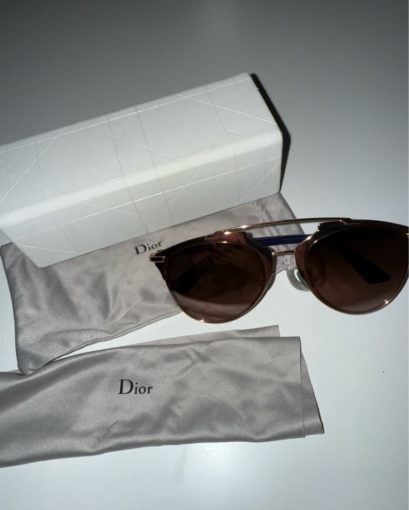 Christian Dior Rose Gold Sunglasses - Image 3