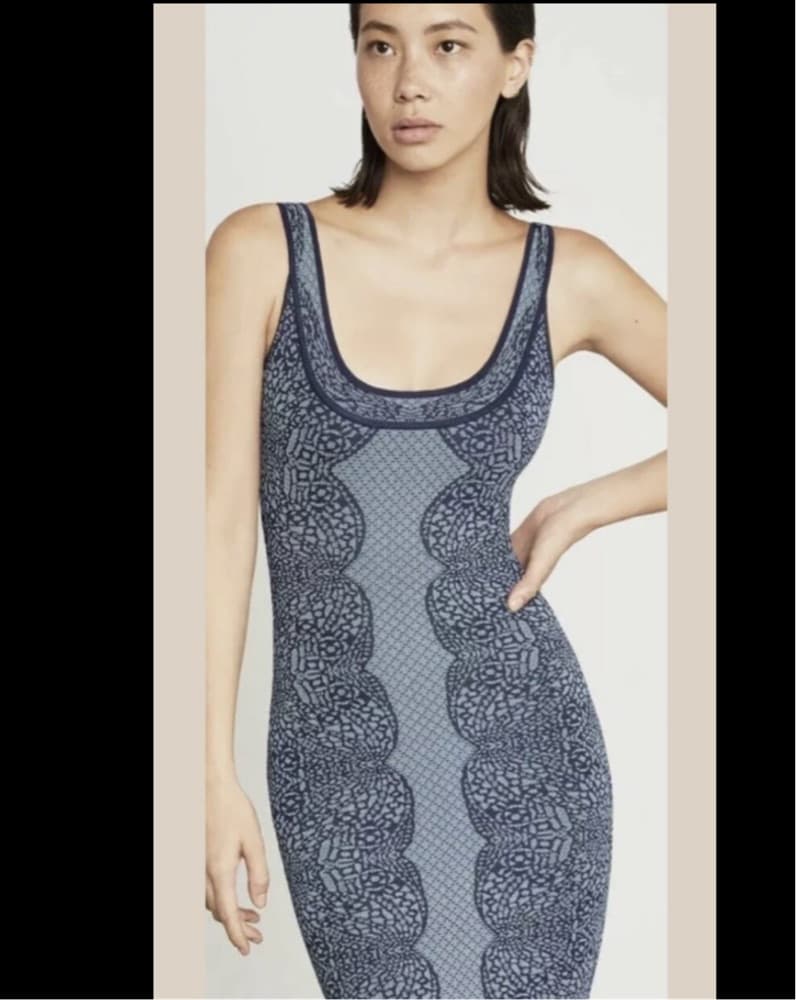 Patterned Bodycon Dress - Image 1