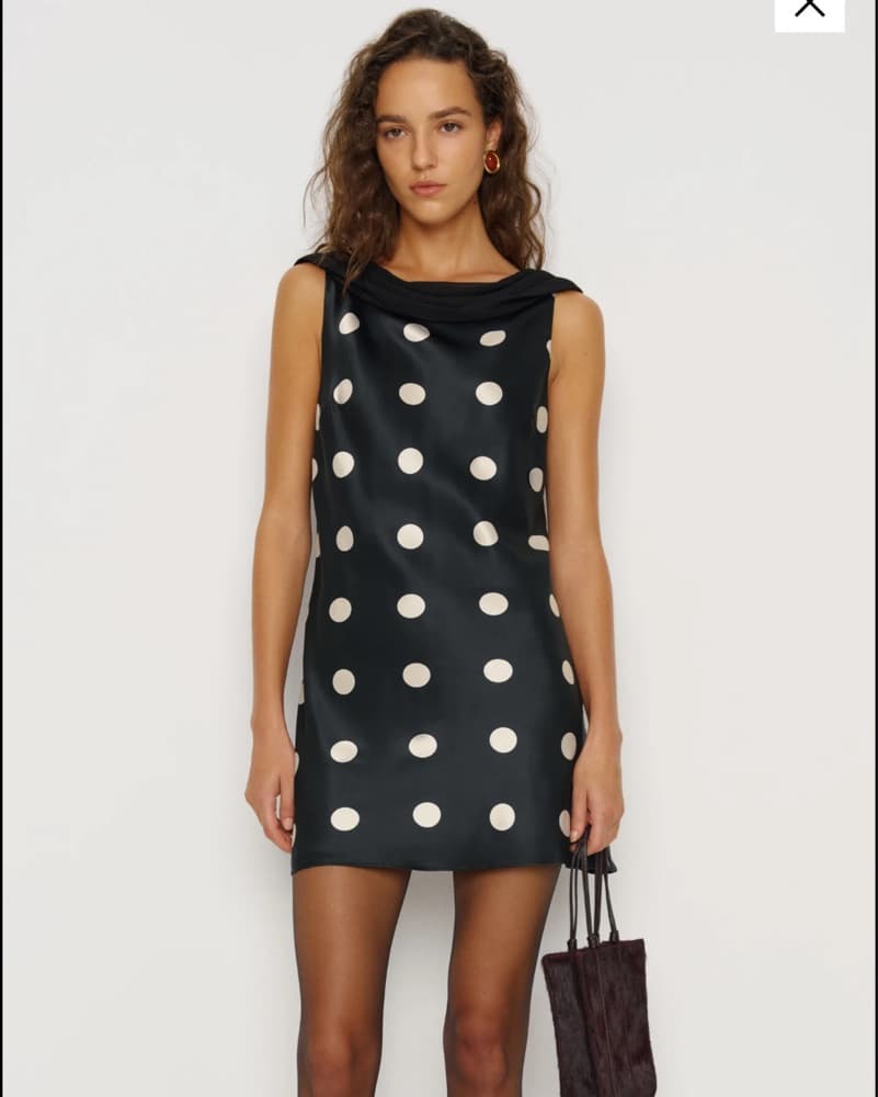 Reformation Jonelle Polka Dot Dress - Image 1