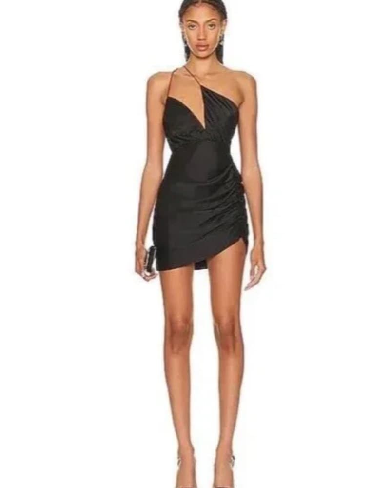 The Sei Silk Pink Mini Dress - Image 2