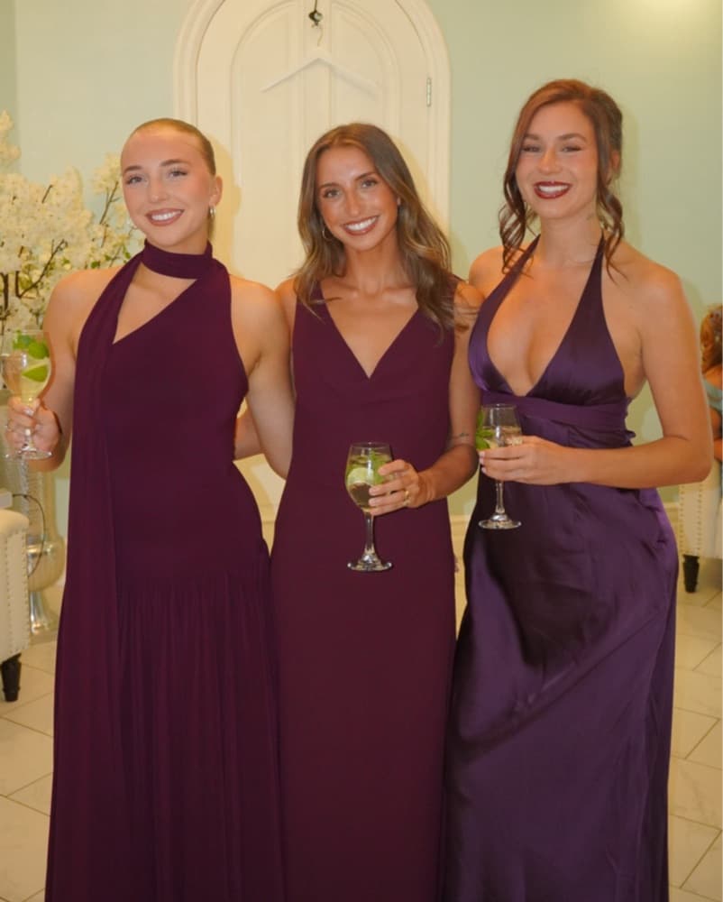 Plum Purple Formal Maxi Dress - Image 1