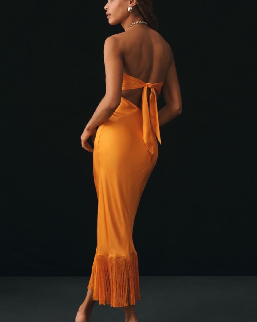 Delfie Collective Frindge Midi Dress  - Image 2