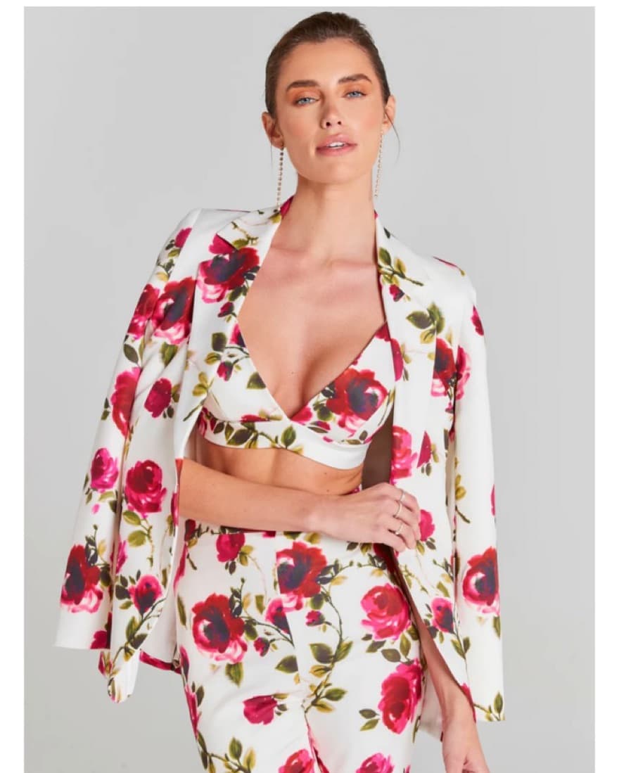 Floral Nadine Merabi Spring Blazer - Image 3