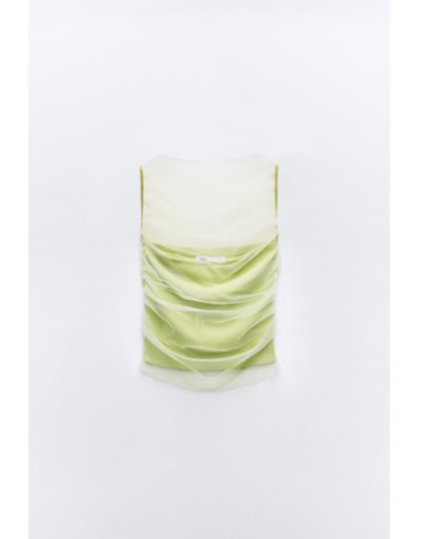 Mixed tulle Knit Top - Image 3