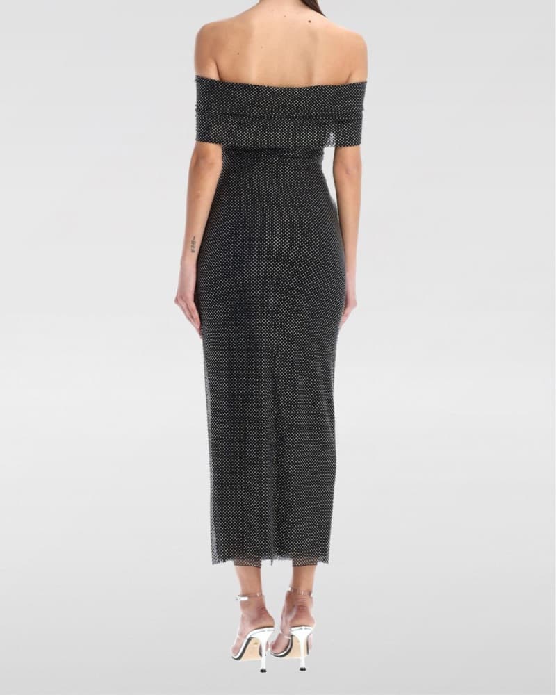 Self-Portrait Black Off Shoulder Dress - Image 2