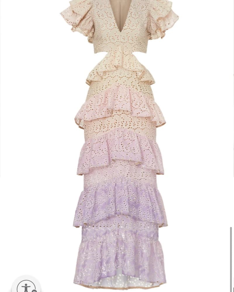 Elliatt Vacation Gown Eyelet Ombre - Image 2