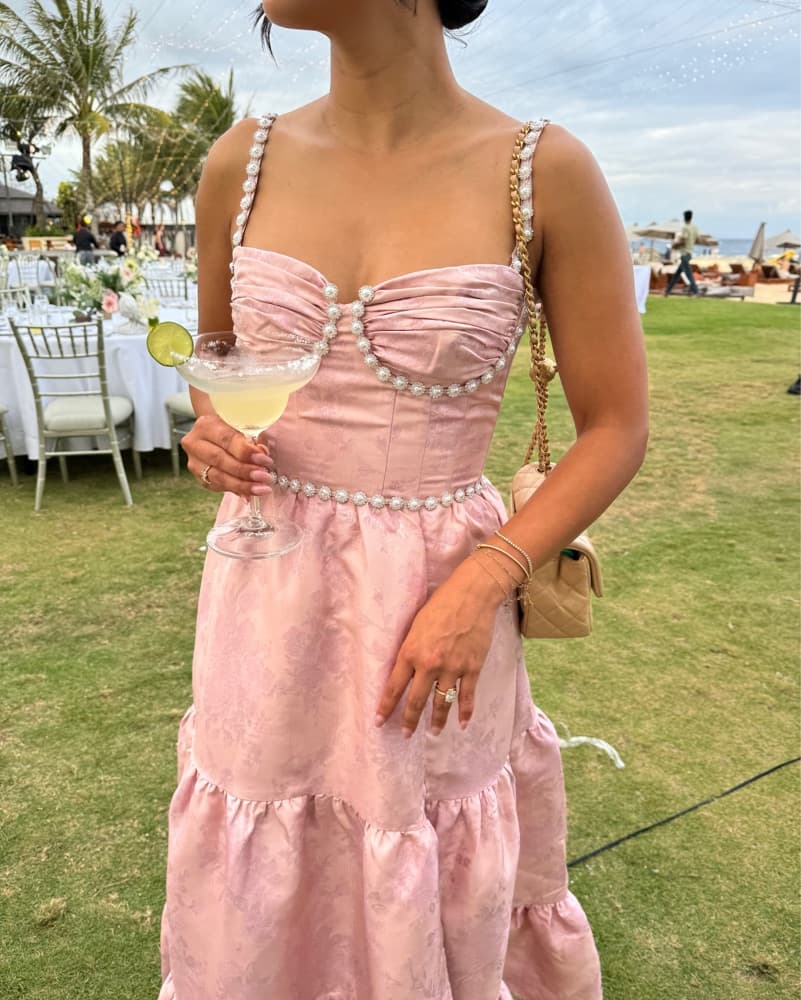 V. Chapman Lorenza Pink Dress - Image 2