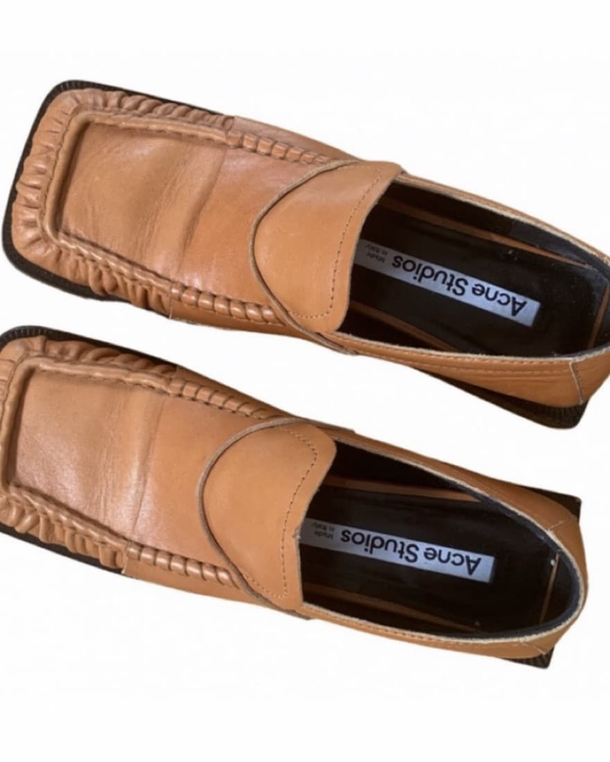 Acne Studios Tan Loafers - Image 1
