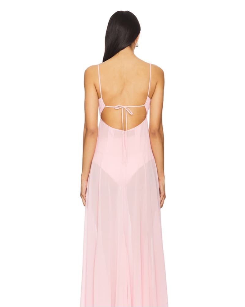 Elegant Pink Maxi Dress - Image 3