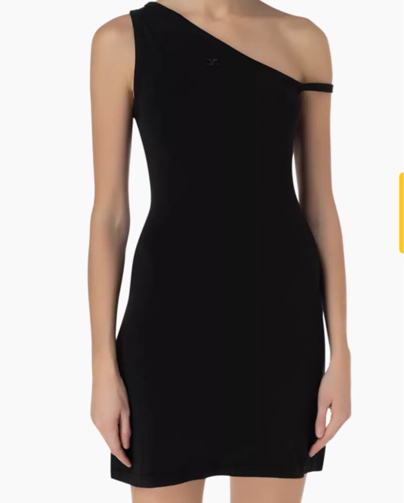 Courreges Bumpy Assymetric Dress - Image 4