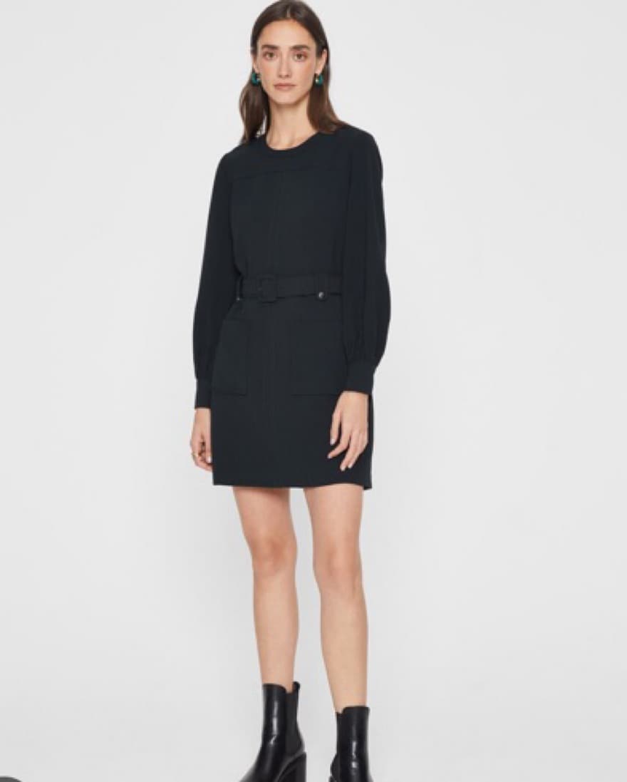 Club Monaco Black Belted Dress - Image 2