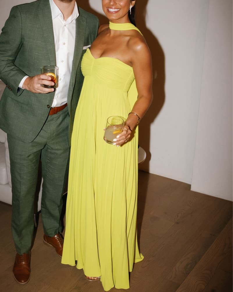 Dapheni Dress in Chartreuse - Image 3