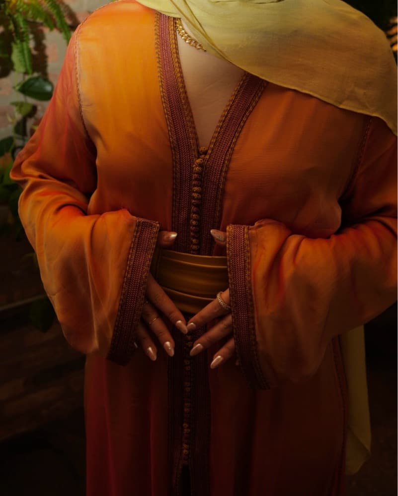 SELHYAN Orange kaftan/caftan - Image 3