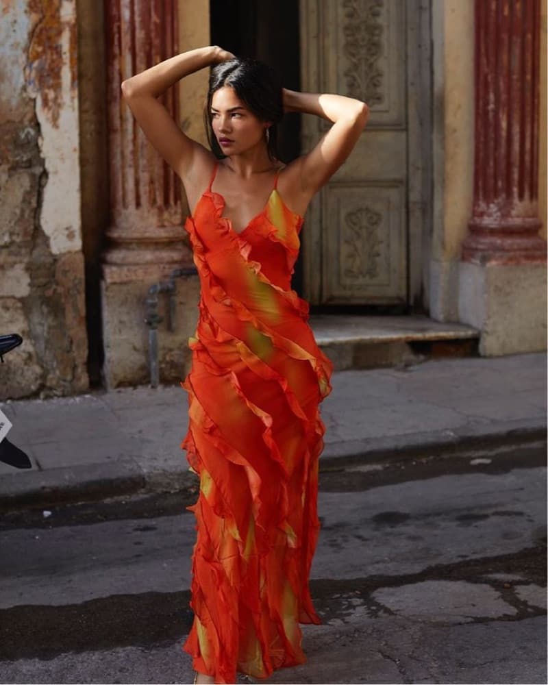 Rat & Boa ruffle Rio Dress  - Image 1