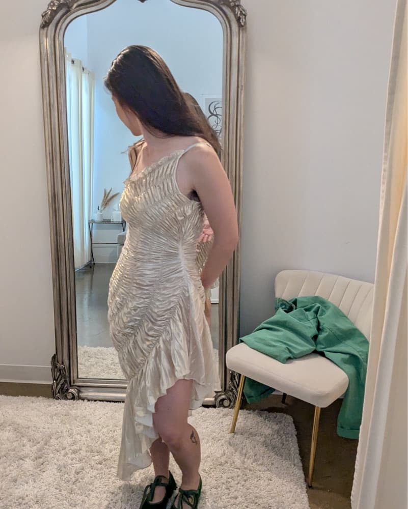 Georgia Hardinge Impression Dress Ivory - Image 3