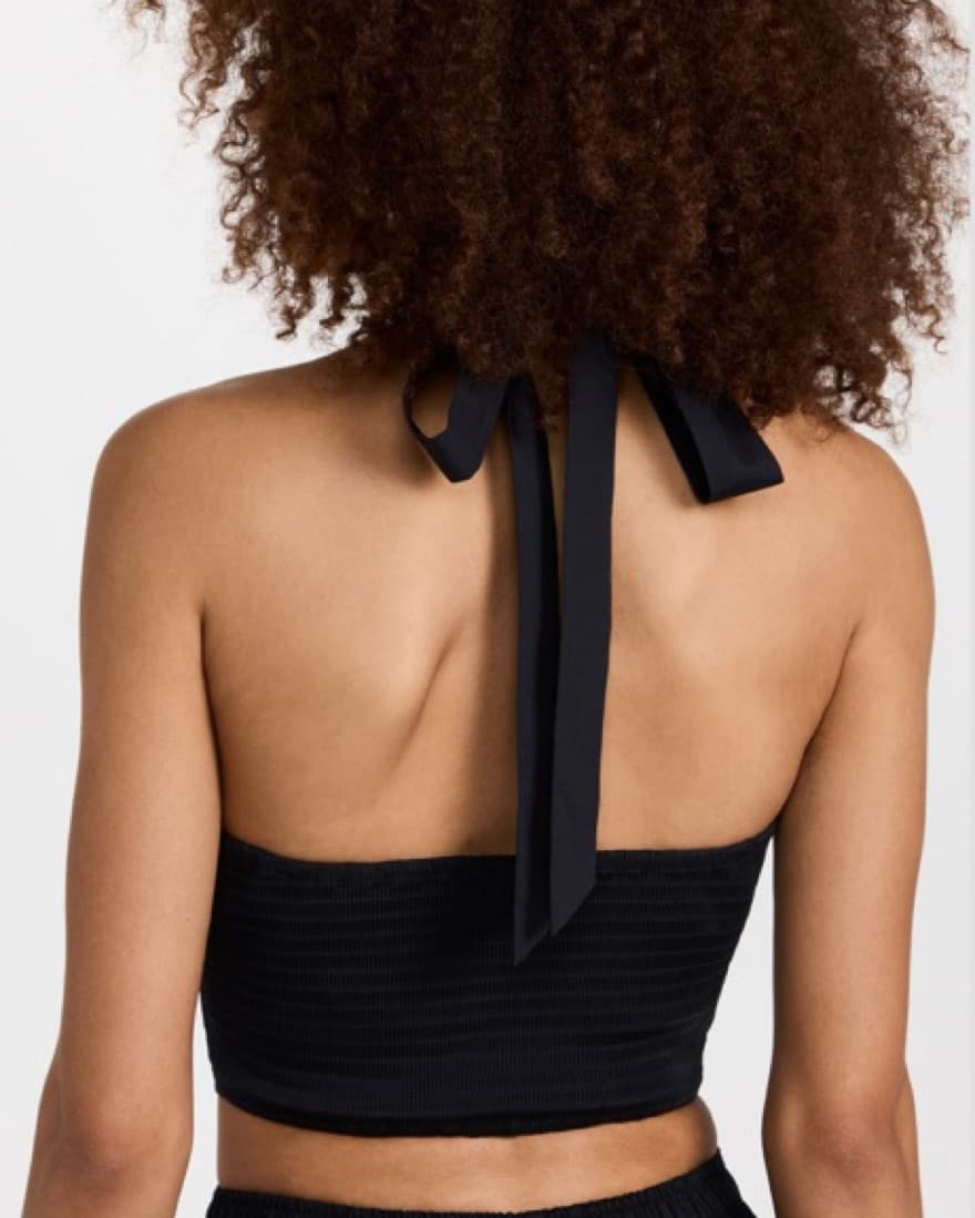 Staud Kai Top Cross Halter Black - Image 3