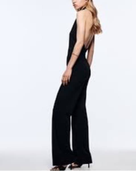 Long V-neck Jumpsuit  - Image 2