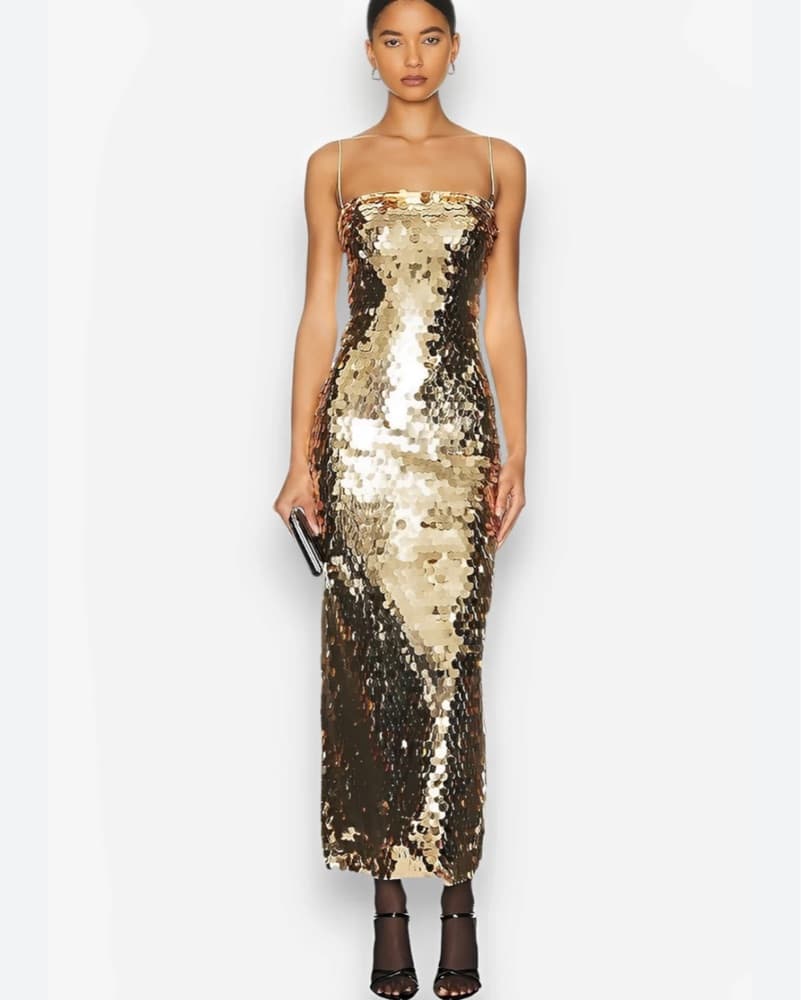The New Arrivals Ilkyaz Ozel Sequin Gown - Image 1