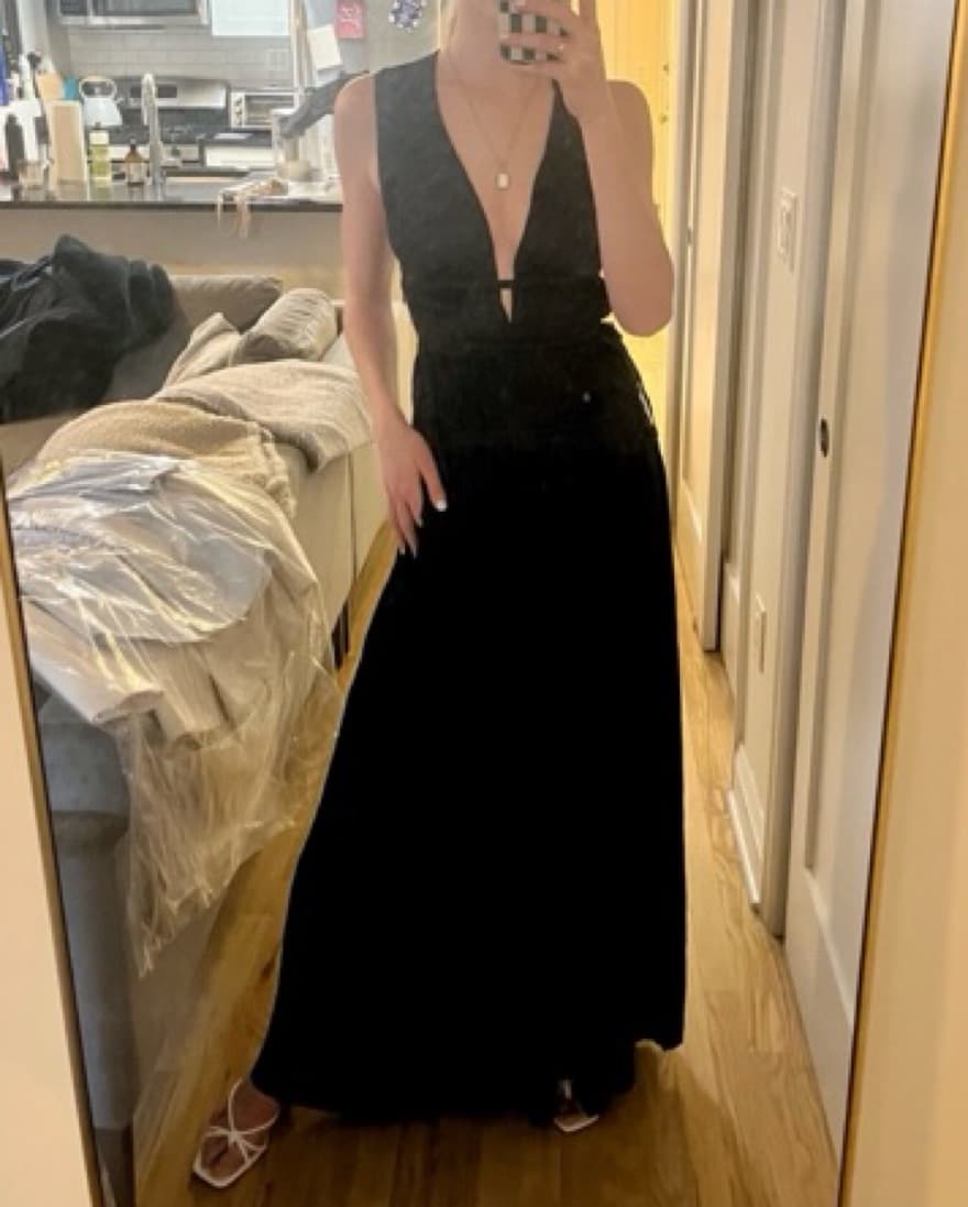 Ulla Johnson Navy Blue Silk Gown - Image 2