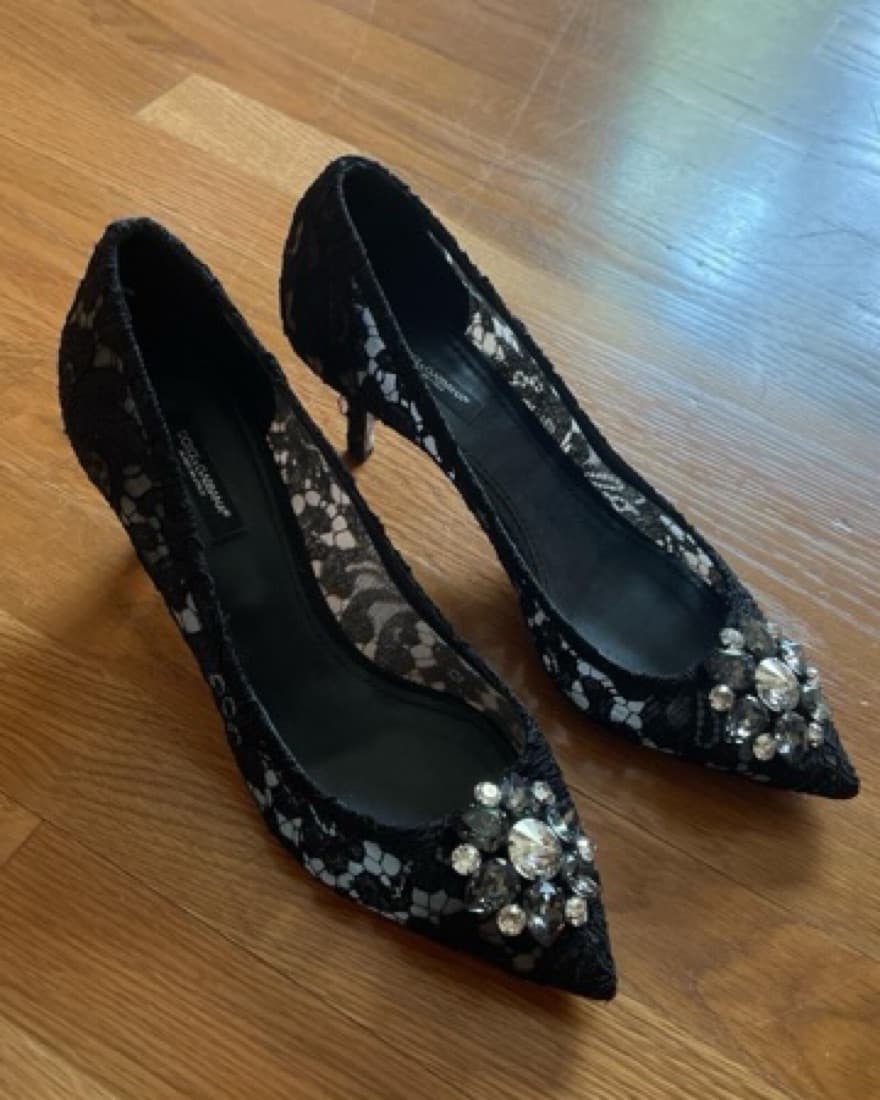 Dolce & Gabbana Lace Heels - Image 2