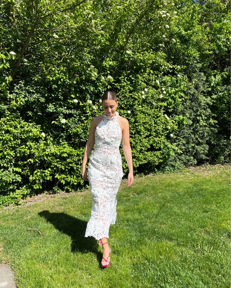 White Lace Elliatt Dress - Image 1