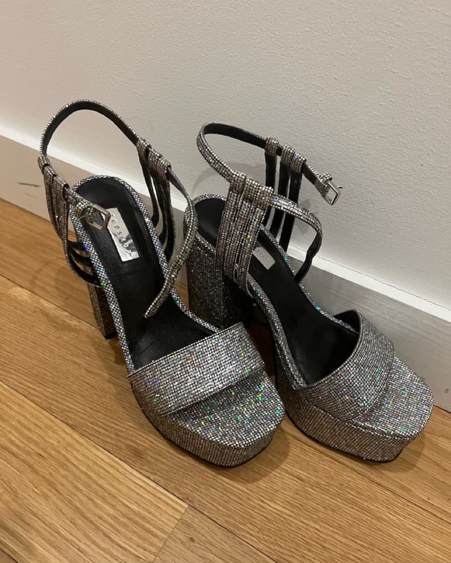 Topshop Sparkly Platforms - Image 4