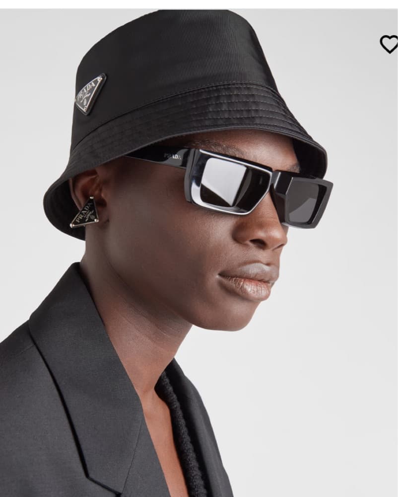  Black Prada Bucket Hat - Image 2
