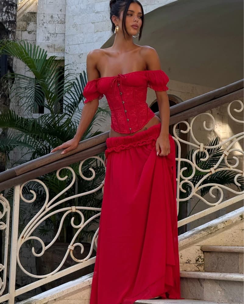 Outcast Lubela Corset Top And Skirt Set  - Image 1