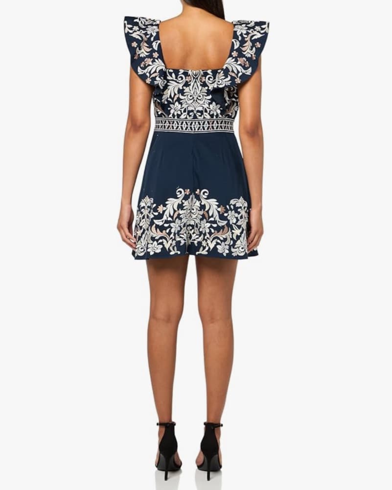 Ramy Brook Floral Embroidered Mini Dress - Image 3