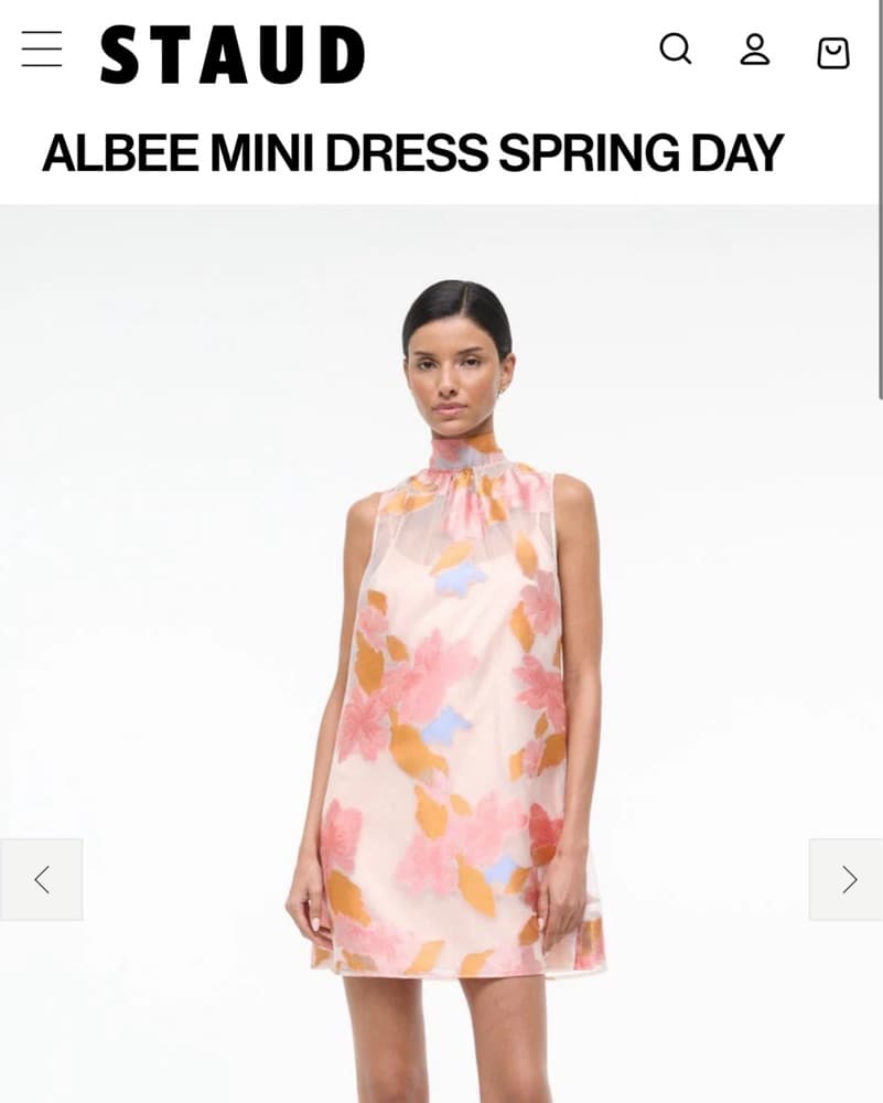 Staud Albee Mini Dress Spring Day - Image 2
