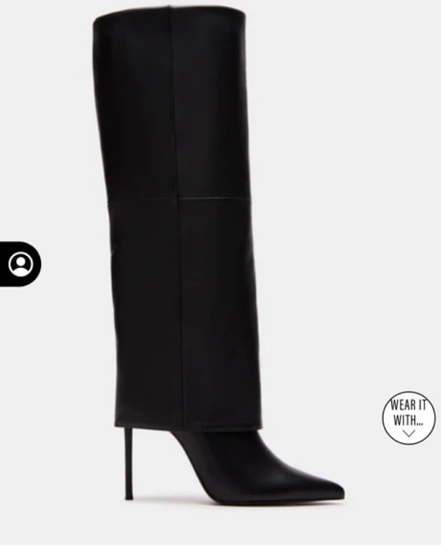 Sleek and Chic Black Leather Boots - Image 4