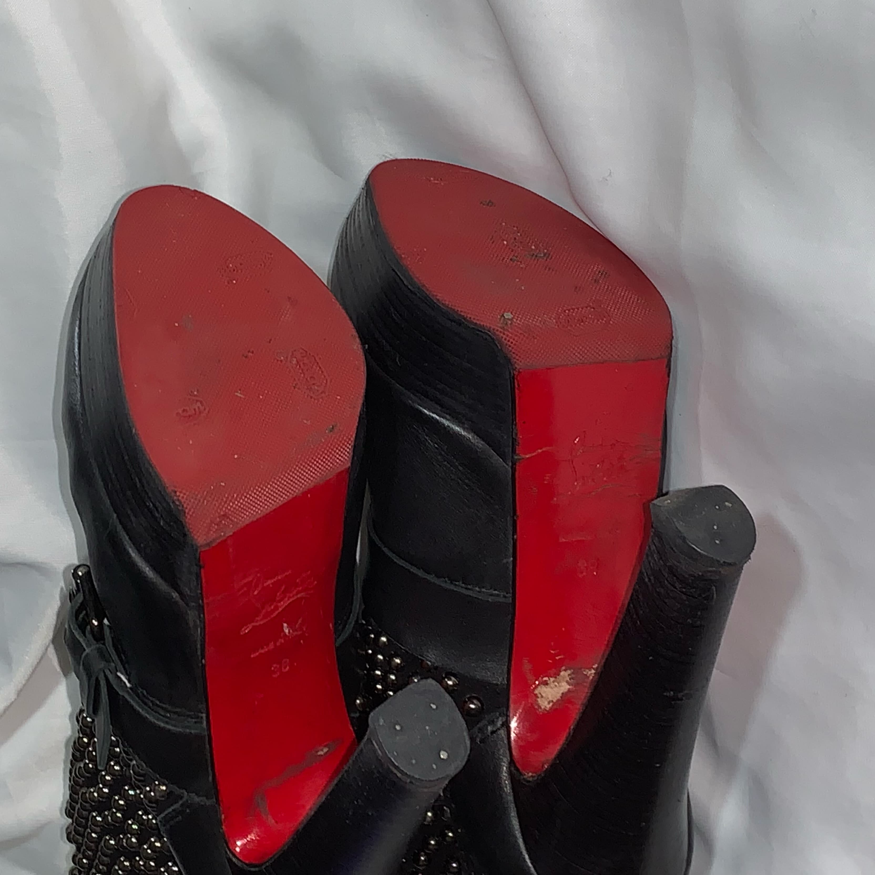 CHRISTIAN LOUBOUTIN studded BOOTS size38 - Image 6