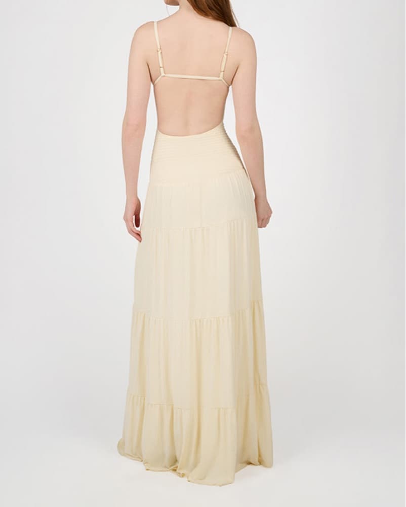 Smocked Drop Waist Maxi Dress - Image 5
