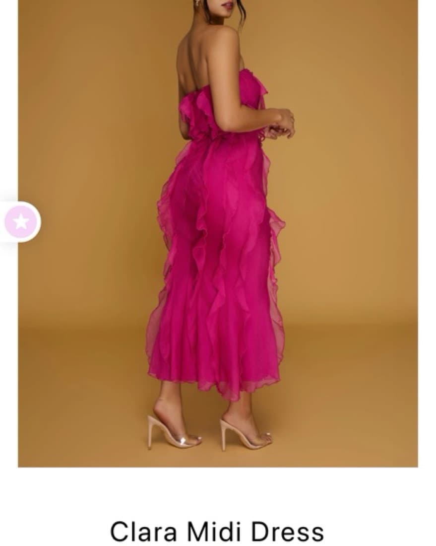 Clara Midi Ruffle Dress - Image 1