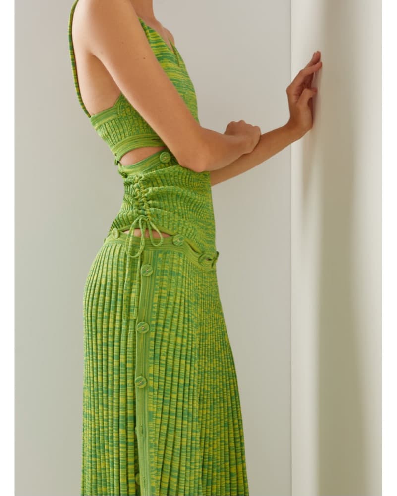 Christopher Esber Green Knit Maxi Dress - Image 2