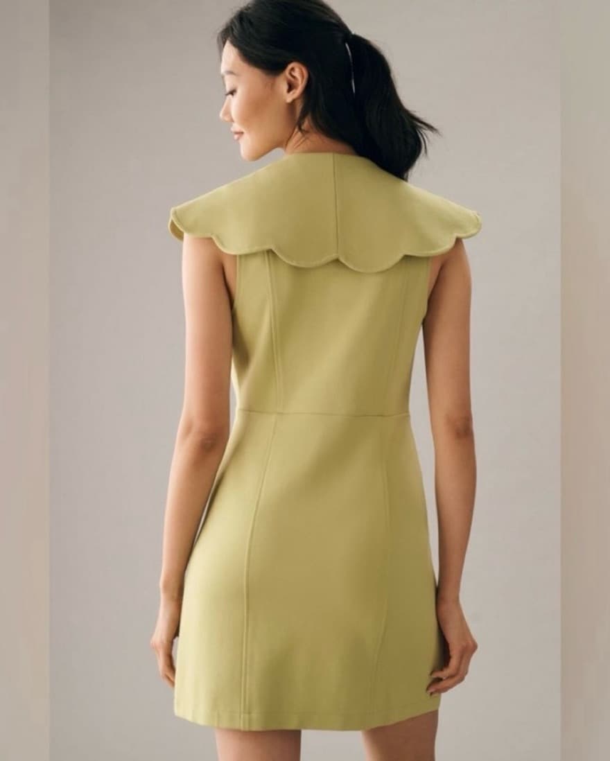 Chic Buttoned Ruffle Dress - Image 2