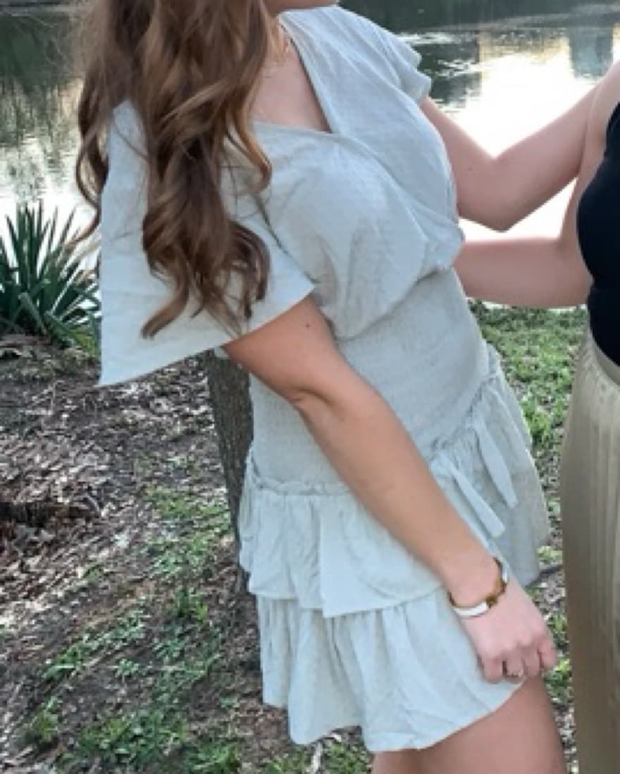 Boutique Mint Green Short Sleeve Dress  - Image 2
