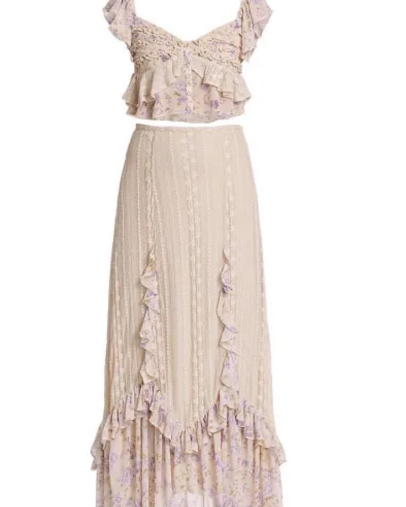 Free People Floral Boho Skirt Set - Image 4
